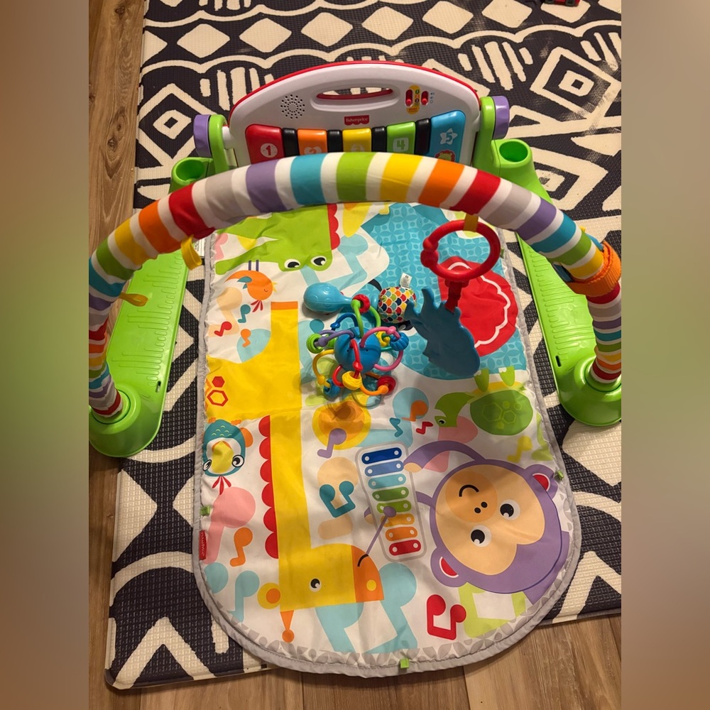 Colorful Baby Play Gym with Interactive Features
